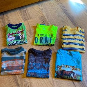 Boys shirts tops 4-5 6 pcs